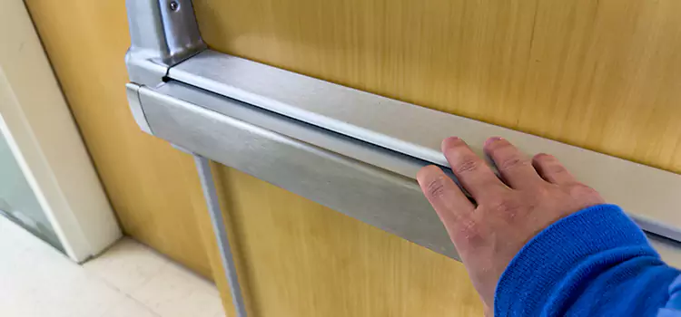 Installing a Push Bar on a Door Huntington Park